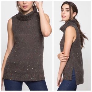 NWT Sleeveless Confetti Knit Sweater Top